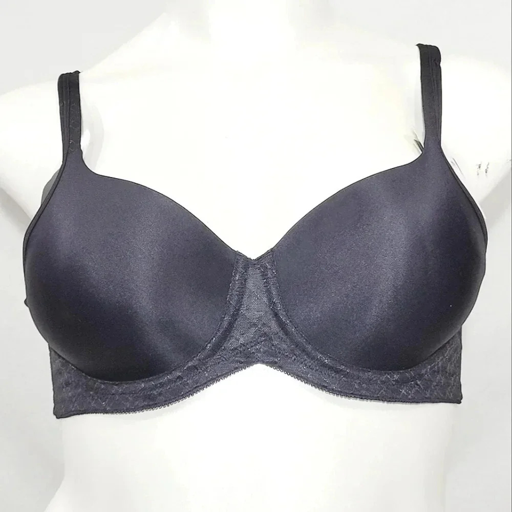 36B Playtex Secrets 4913 Breathably Cool‎ UW Bra Black NWT